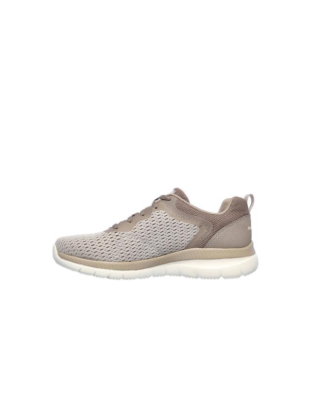 꼬르떼피엘 스케쳐스 테크니컬 메쉬 베이직 스니커즈 4184927 BEIGE 브라운 착용컷