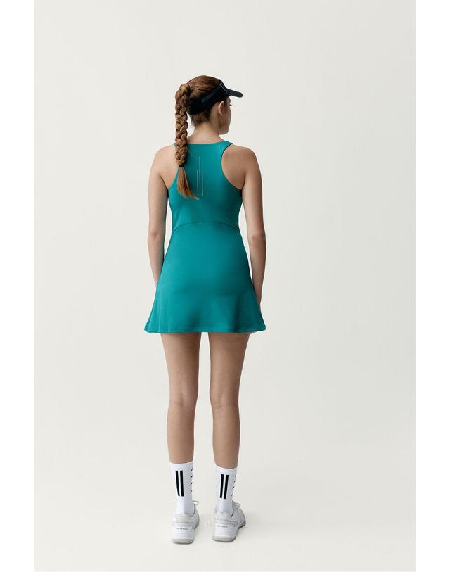 꼬르떼피엘 본리빙요가 스포츠 테니스 미니 원피스 8183639 TURQUESA 밝은연두 착용컷