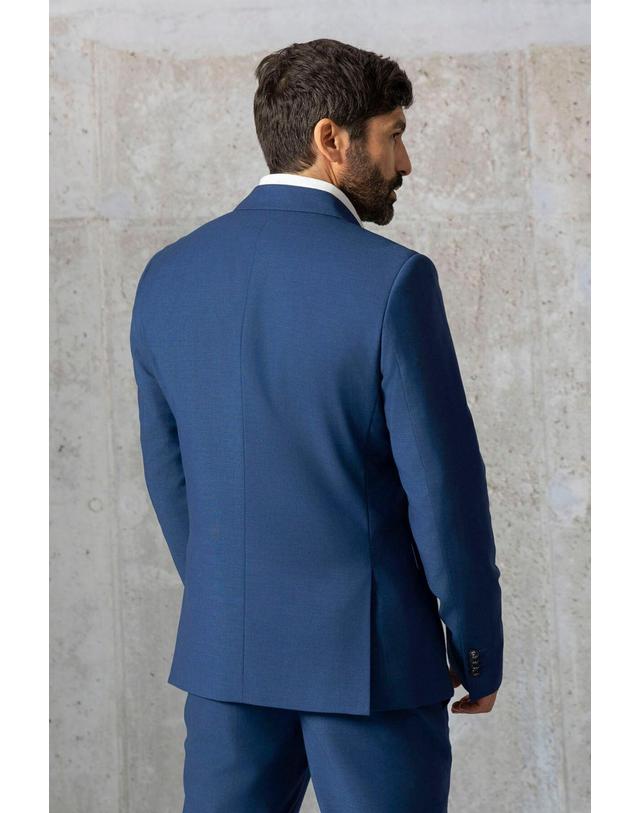 꼬르떼피엘 엘풀포 마이크로 패턴 수트 블레이저 6770795 AZUL MARINO 네이비 착용컷