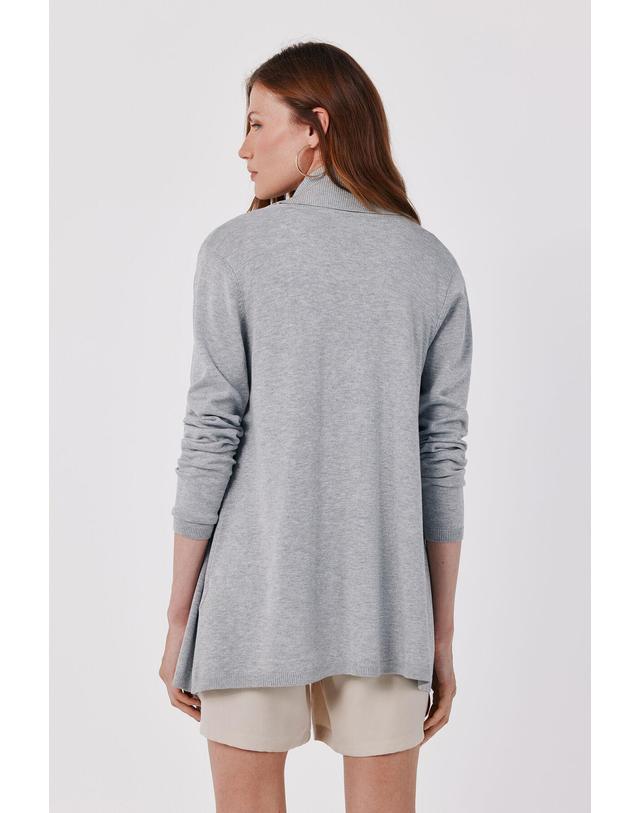 꼬르떼피엘 꼬르떼피엘 숄 칼라 니트 오픈 가디건 6244270 GRIS 그레이 착용컷