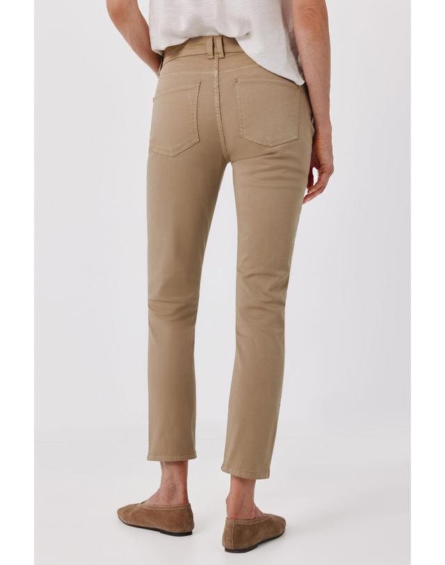 꼬르떼피엘 꼬르떼피엘 슬림 크롭 5포켓 앵클 팬츠 9954070 BEIGE 베이지 착용컷