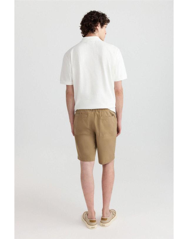 꼬르떼피엘 스프링필드 와이드 릴렉스핏 테크니컬 반바지 0434254 BEIGE 베이지 착용컷