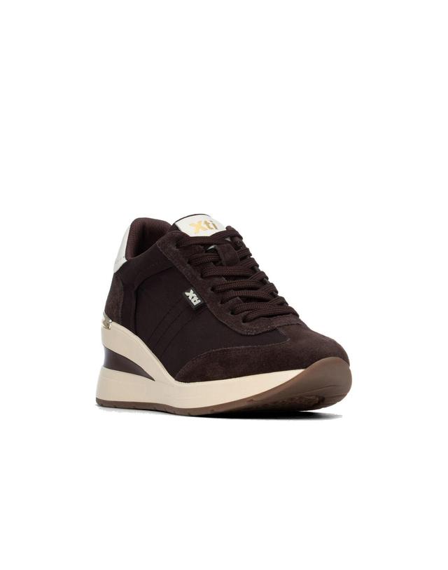 꼬르떼피엘 엑스티아이 캐주얼 웨지 스니커즈 7cm 3894227 MARRON OSCURO 초콜릿 착용컷