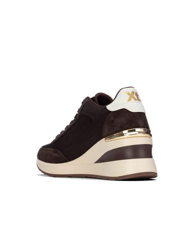 꼬르떼피엘 엑스티아이 캐주얼 웨지 스니커즈 7cm 3894227 MARRON OSCURO 초콜릿 착용컷