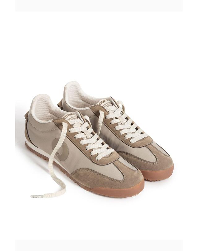 꼬르떼피엘 에코알프 여성 레이스업 스니커즈 3894203 BEIGE 베이지 착용컷