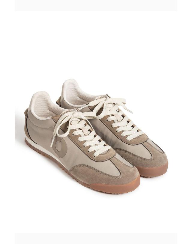 꼬르떼피엘 에코알프 여성 레이스업 스니커즈 3894203 BEIGE 베이지 착용컷