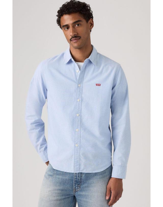꼬르떼피엘 리바이스 슬림핏 로고 자수 긴팔 셔츠 6740986 AZUL 블루 착용컷