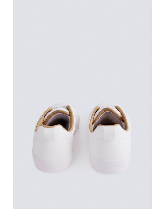 꼬르떼피엘 스프링필드 미니멀 레이스업 로우탑 스니커즈 2994123 BLANCO 화이트 착용컷