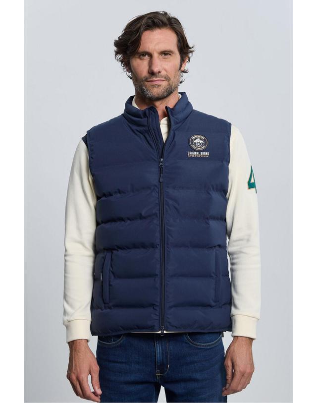 꼬르떼피엘 발레콰트로 테크니컬 네이비 패딩 베스트 8312187 AZUL MARINO 착용컷