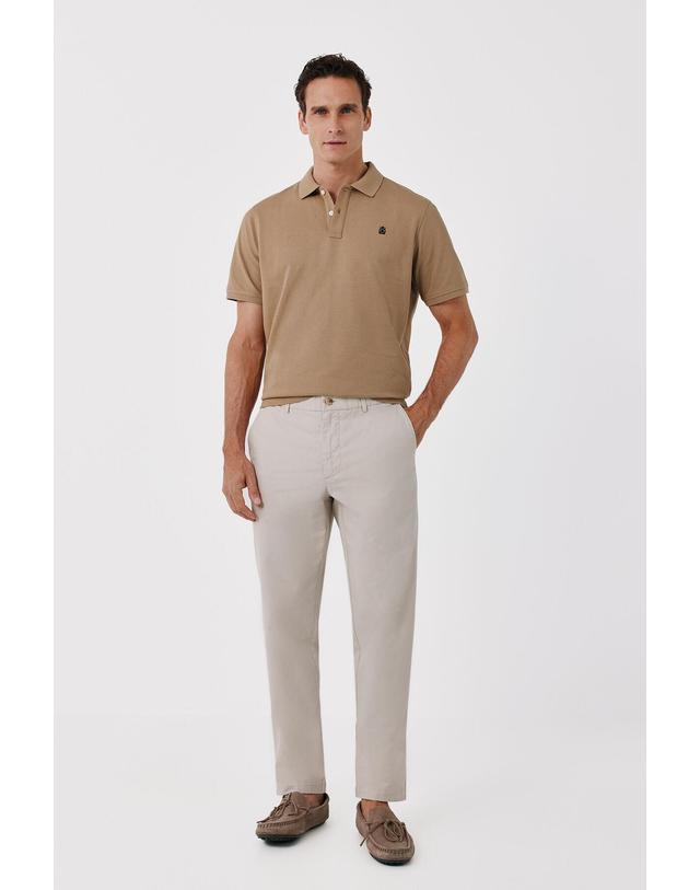 꼬르떼피엘 꼬르떼피엘 슬림핏 플리츠 치노 팬츠 1234608 BEIGE 베이지 착용컷