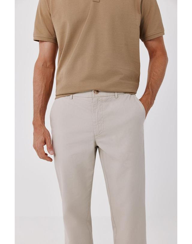 꼬르떼피엘 꼬르떼피엘 슬림핏 플리츠 치노 팬츠 1234608 BEIGE 베이지 착용컷