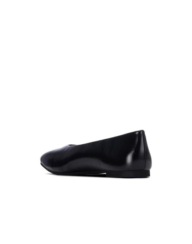 꼬르떼피엘 엑스티아이 스퀘어토 새틴 발레리나 플랫 3894230 NEGRO 블랙 착용컷