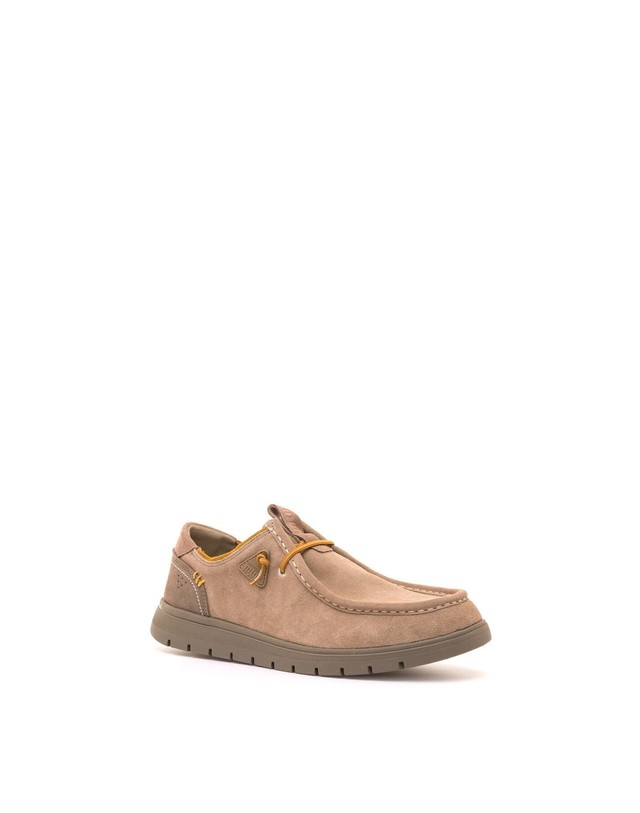 꼬르떼피엘 엠티엔지 레더 캐주얼 보트 슈즈 1744166 BEIGE 베이지 착용컷