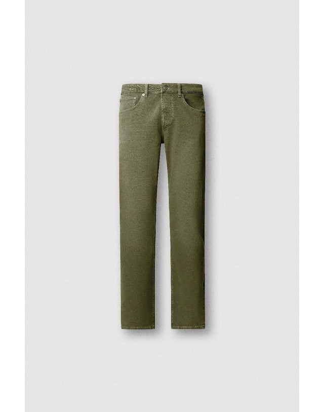 꼬르떼피엘 페페진스 스트레이트핏 5포켓 데님 팬츠 1854316 KAKI 카키 착용컷