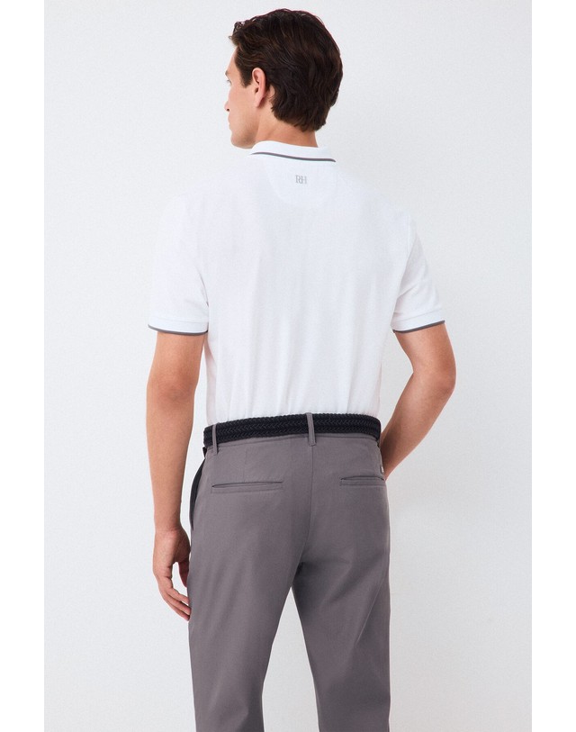 꼬르떼피엘 페드로 델 이에로 퀵드라이 골프 반팔 폴로셔츠 3754005 BLANCO 화이트 착용컷