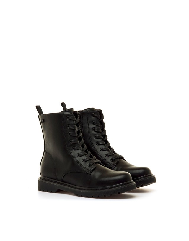 꼬르떼피엘 엠티엔지 밀리터리 레이스업 워커 부츠 1524690 NEGRO 블랙 착용컷