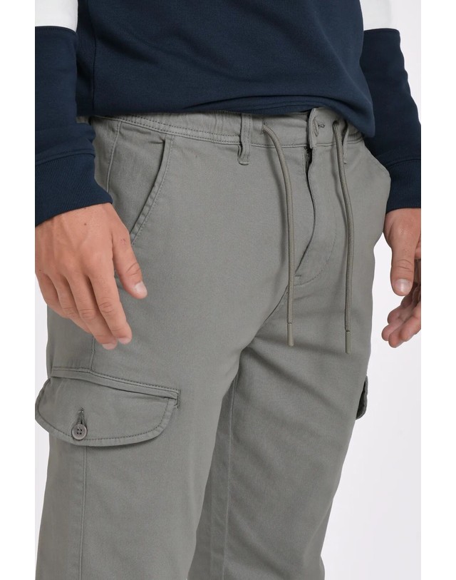 꼬르떼피엘 제이비지 코튼 밴딩 카고 조거 팬츠 7611945 KAKI 카키 착용컷