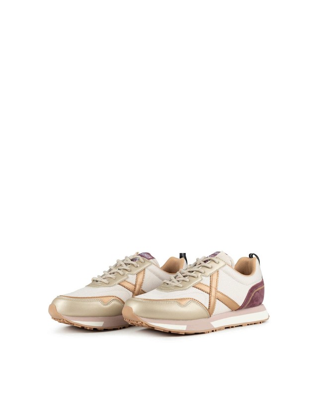 꼬르떼피엘 무니치 여성 러닝화 스타일 스니커즈 1524783 BEIGE 멀티컬러 착용컷