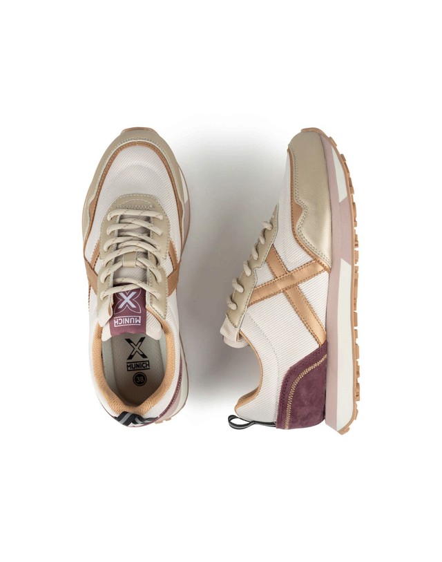 꼬르떼피엘 무니치 여성 러닝화 스타일 스니커즈 1524783 BEIGE 멀티컬러 착용컷