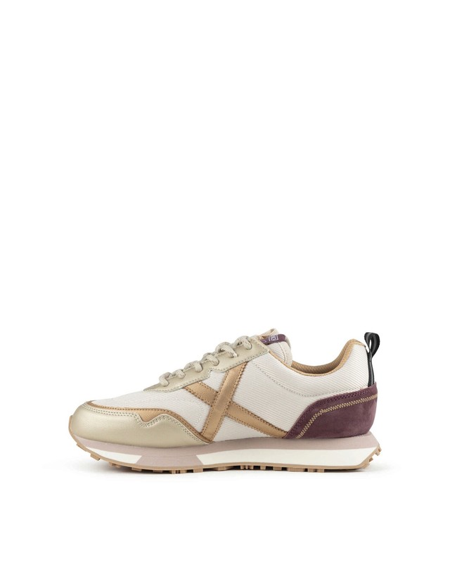 꼬르떼피엘 무니치 여성 러닝화 스타일 스니커즈 1524783 BEIGE 멀티컬러 착용컷
