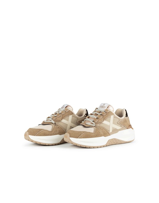 꼬르떼피엘 무니치 청키 플랫폼 레이스업 스니커즈 3894192 BEIGE 베이지 착용컷