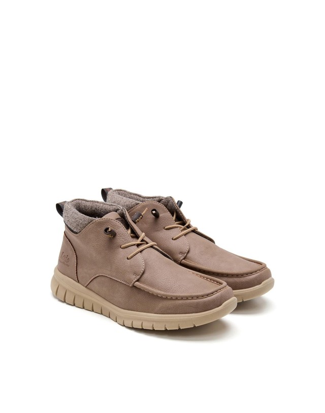 꼬르떼피엘 로이스 캐주얼 경량 앵클 부츠 1744185 BEIGE 베이지 착용컷