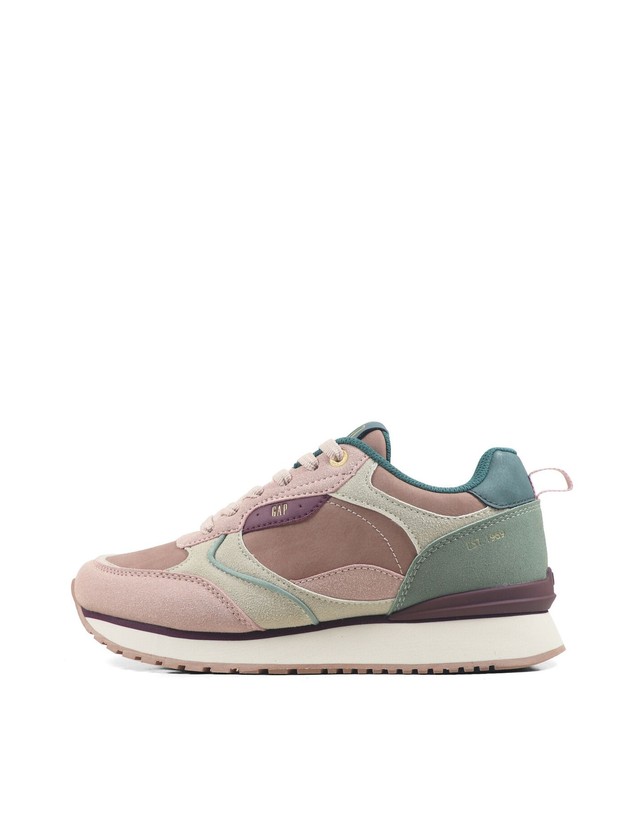 꼬르떼피엘 갭 레트로 멀티컬러 스니커즈 1524855 BEIGE 착용컷