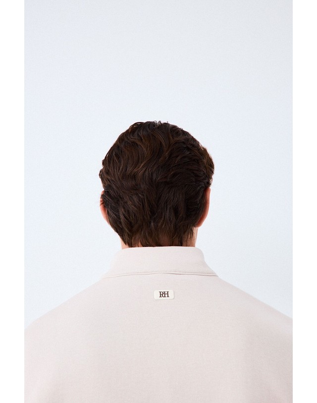 꼬르떼피엘 페드로 델 이에로 테크니컬 골프 하프집업 맨투맨 3754007 BEIGE 베이지 착용컷