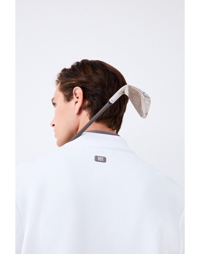 꼬르떼피엘 페드로 델 이에로 골프 테크니컬 집업 자켓 3754006 BLANCO 화이트 착용컷