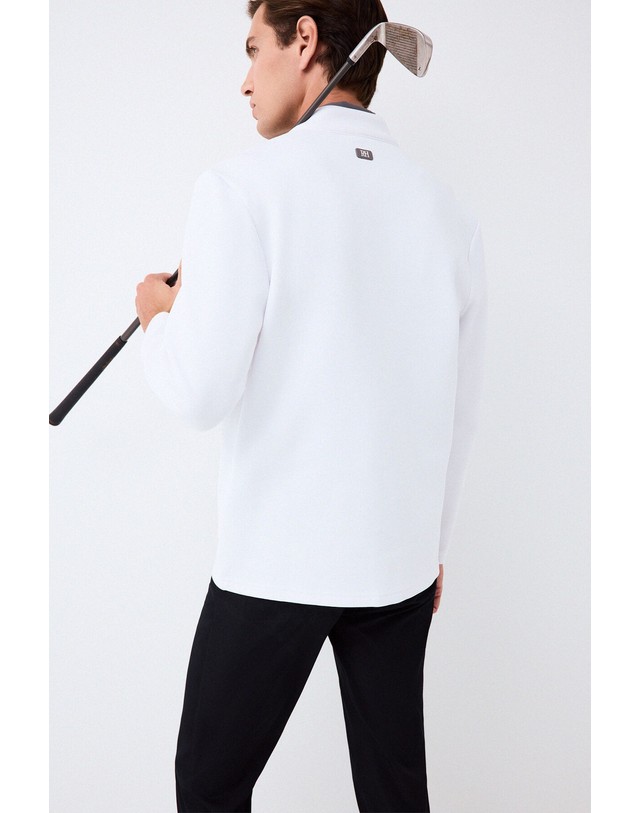 꼬르떼피엘 페드로 델 이에로 골프 테크니컬 집업 자켓 3754006 BLANCO 화이트 착용컷