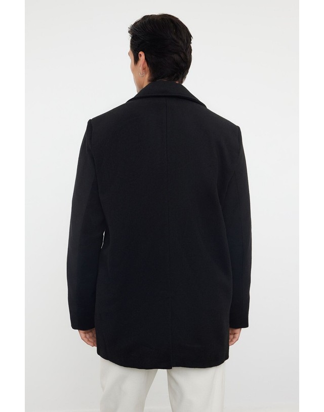 꼬르떼피엘 트렌디올 더블 버튼 롱 코트 7150846 NEGRO 블랙 착용컷