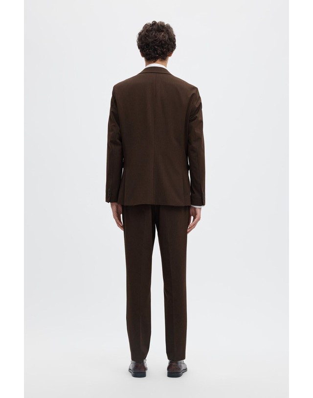 꼬르떼피엘 셀렉티드 슬림핏 정장 팬츠 7884025 MARRON OSCURO 초콜릿 착용컷