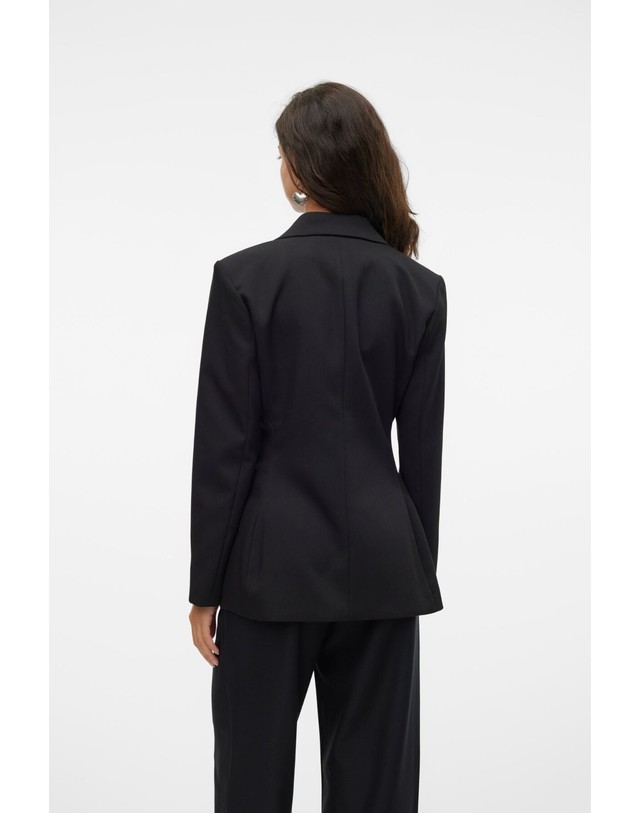 꼬르떼피엘 베로모다 슬림핏 테일러드 블레이저 6434407 NEGRO 블랙 착용컷