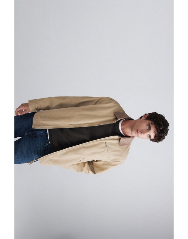 꼬르떼피엘 스프링필드 워시드 코튼 트러커 자켓 2834864 BEIGE 베이지 착용컷