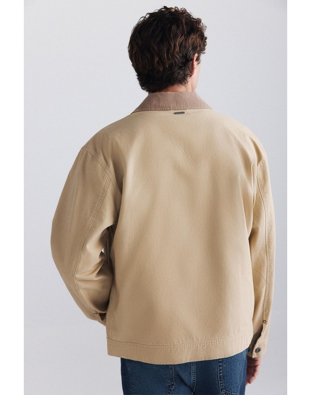 꼬르떼피엘 스프링필드 워시드 코튼 트러커 자켓 2834864 BEIGE 베이지 착용컷