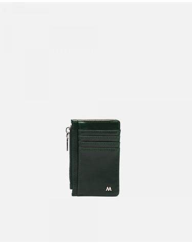 미사코 지퍼 포켓 슬림 카드 지갑 Aluci-5100399576010 GREEN