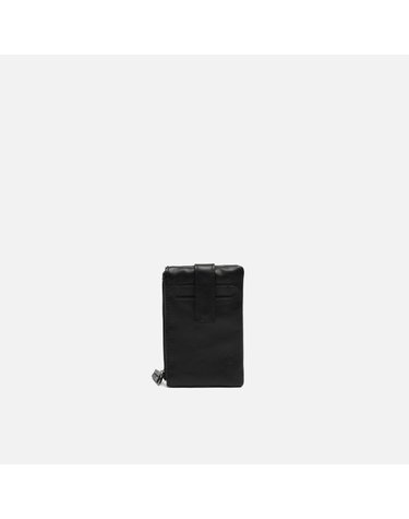 미사코 지퍼 카드 동전 미니 지갑 Alfi-4800331002010 BLACK