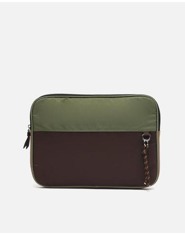 미사코 컬러블록 13인치 노트북 파우치 Bristol-5200253576016 GREEN