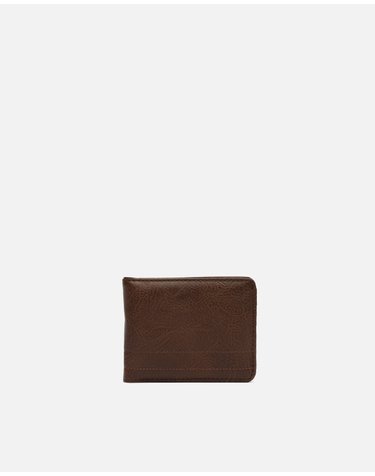 미사코 카드 동전 수납 컴팩트 반지갑 Saulo-5300441133011 BROWN