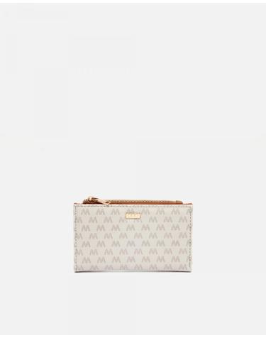 미사코 모노그램 프린트 카드 반지갑 Monogram-4300368117010 BEIGE