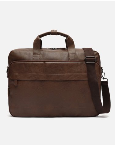 미사코 15인치 노트북 비즈니스 숄더백 Saulo-5300445133017 BROWN