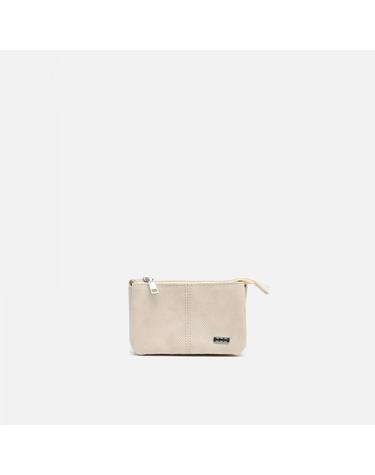 미사코 텍스처 지퍼 미니 동전 지갑 Engri-4400383117016 BEIGE