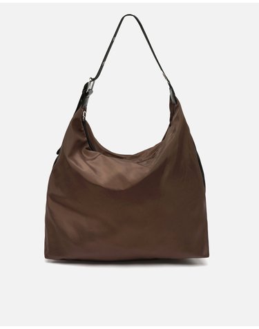 미사코 라지 나일론 호보백 Kusa-5300450133019 BROWN