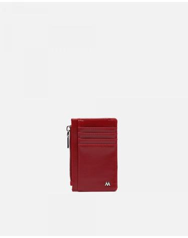 미사코 지퍼 멀티포켓 카드 지갑 Aluci-5100399169014 BURGUNDY