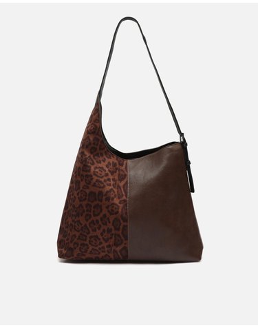 미사코 프린트 스웨이드 이펙트 호보백 Belba-5300525133012 BROWN