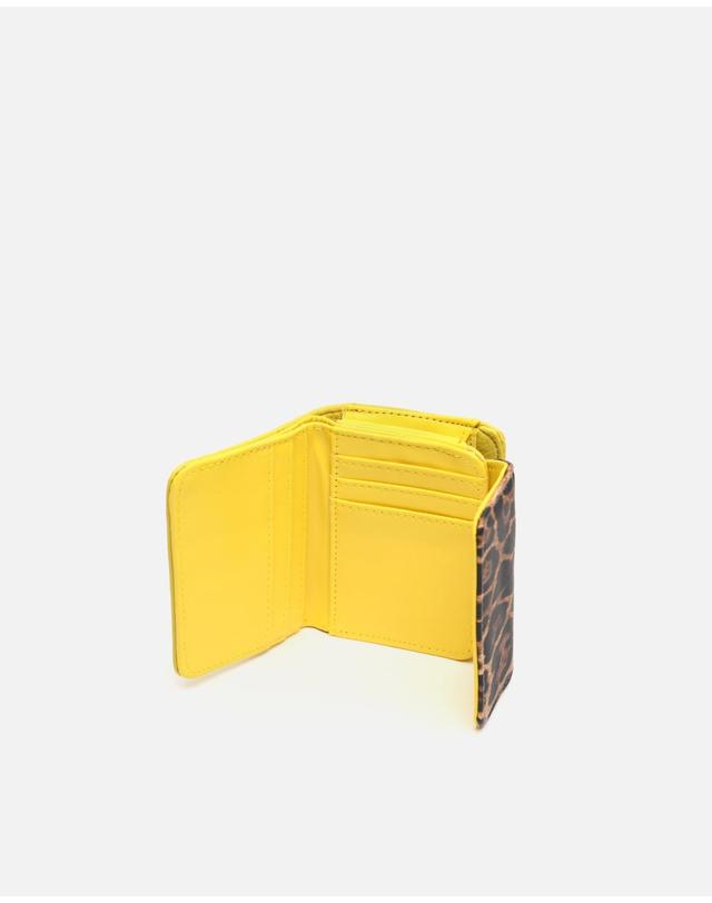 미사코 미사코 애니멀 프린트 미니 지갑 Diver-5200152211018 YELLOW 멀티컬러 착용컷