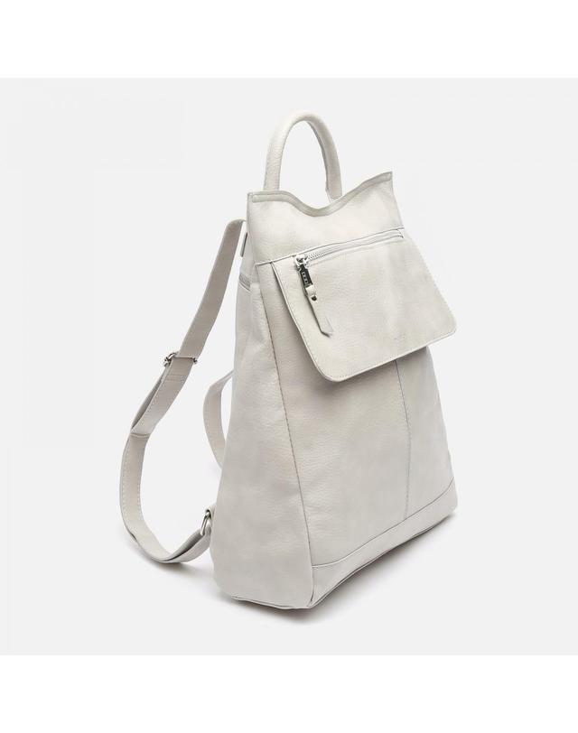 미사코 미사코 도난 방지 플랩 포켓 백팩 Damier-4400131117015 BEIGE 그레이 착용컷