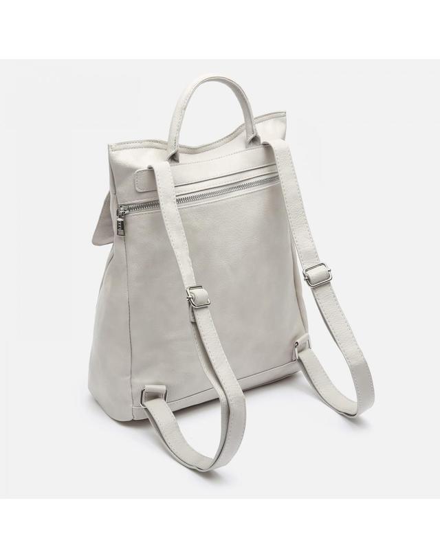 미사코 미사코 도난 방지 플랩 포켓 백팩 Damier-4400131117015 BEIGE 그레이 착용컷