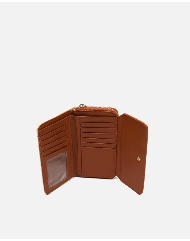 미사코 미사코 라피아 이펙트 라지 장지갑 Rayi-5200307118018 CAMEL 카멜 착용컷
