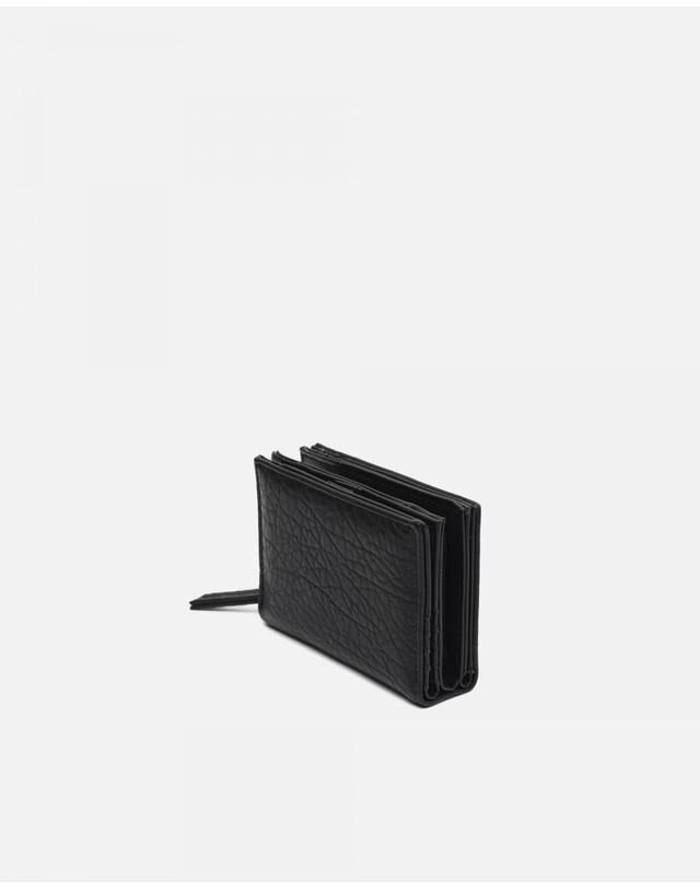 미사코 미사코 엠보싱 3단 카드 동전 반지갑 Newie-5100410002016 BLACK 블랙 착용컷